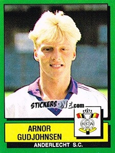 Figurina Arnor Gudjohnsen - Football Belgium 1988-1989 n. 14 - Panini