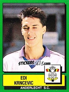 Sticker Edi Krncevic - Football Belgium 1988-1989 - Panini