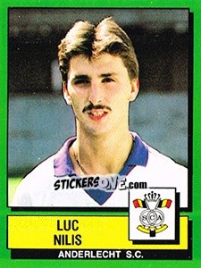 Cromo Luc Nilis - Football Belgium 1988-1989 - Panini