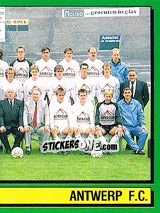 Sticker Equipe/Elftal - Football Belgium 1988-1989 - Panini