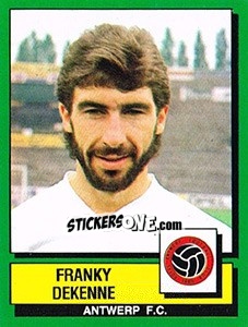 Sticker Franky Dekenne - Football Belgium 1988-1989 - Panini