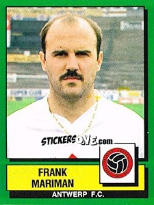 Figurina Frank Mariman - Football Belgium 1988-1989 - Panini