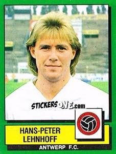 Sticker Hans-Peter Lehnhoff - Football Belgium 1988-1989 n. 32 - Panini
