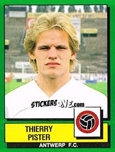 Figurina Thierry Pister - Football Belgium 1988-1989 - Panini