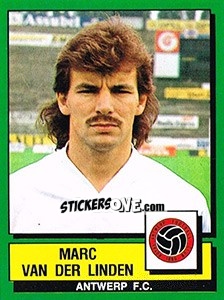 Figurina Marc Van Der Linden - Football Belgium 1988-1989 - Panini