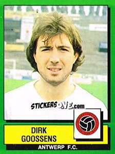 Cromo Dirk Goossens - Football Belgium 1988-1989 - Panini