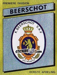 Cromo Armoiries Embleem - Football Belgium 1988-1989 - Panini