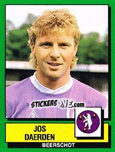 Sticker Jos Daerden - Football Belgium 1988-1989 - Panini