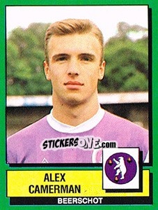 Cromo Alex Camerman - Football Belgium 1988-1989 - Panini