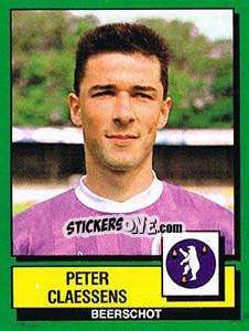 Sticker Peter Claessens - Football Belgium 1988-1989 n. 48 - Panini