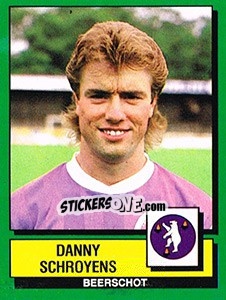 Sticker Danny Schroyens - Football Belgium 1988-1989 - Panini