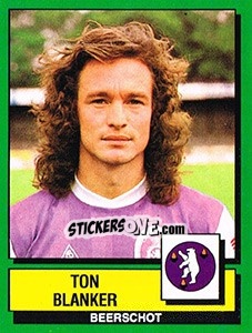 Sticker Ton Blanker - Football Belgium 1988-1989 - Panini