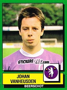 Sticker Johan Vanheusden - Football Belgium 1988-1989 - Panini