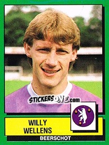 Sticker Willy Wellens - Football Belgium 1988-1989 n. 54 - Panini