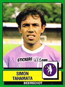Cromo Simon Tahamata - Football Belgium 1988-1989 - Panini