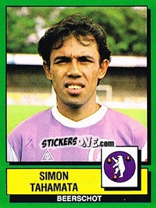 Figurina Simon Tahamata - Football Belgium 1988-1989 n. 55 - Panini