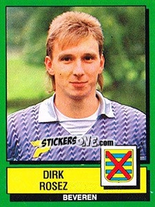 Cromo Dirk Rosez - Football Belgium 1988-1989 - Panini