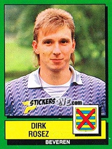 Sticker Dirk Rosez - Football Belgium 1988-1989 n. 61 - Panini