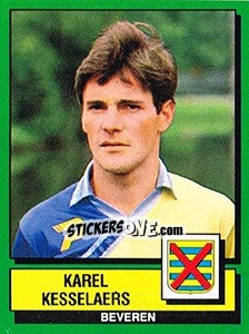 Cromo Karel Kesselaers - Football Belgium 1988-1989 - Panini