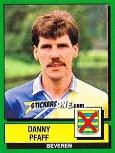 Cromo Danny Pfaff - Football Belgium 1988-1989 - Panini