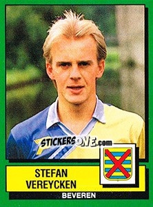 Sticker Stefan Vereycken - Football Belgium 1988-1989 - Panini