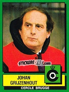 Sticker Johan Grijzenhout - Football Belgium 1988-1989 - Panini