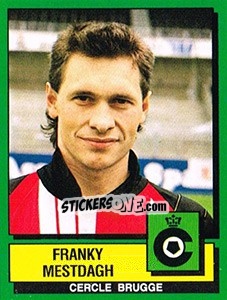 Sticker Franky Mestdagh - Football Belgium 1988-1989 - Panini