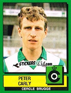 Figurina Peter Carly - Football Belgium 1988-1989 - Panini