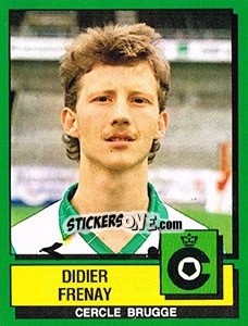 Cromo Didier Frenay - Football Belgium 1988-1989 - Panini