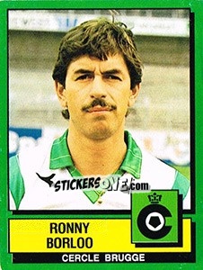 Sticker Ronny Borloo - Football Belgium 1988-1989 n. 84 - Panini