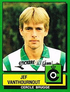 Sticker Jef Vanthournout - Football Belgium 1988-1989 - Panini