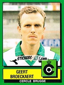 Figurina Geert Broeckaert - Football Belgium 1988-1989 - Panini