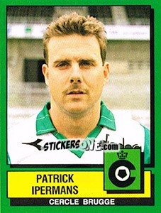 Sticker Patrick Ipermans - Football Belgium 1988-1989 - Panini
