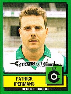 Sticker Patrick Ipermans - Football Belgium 1988-1989 n. 87 - Panini