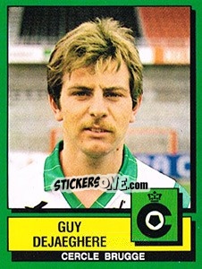 Sticker Guy Dejaeghere - Football Belgium 1988-1989 - Panini
