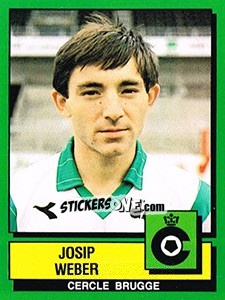 Cromo Josip Weber - Football Belgium 1988-1989 - Panini