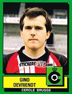 Figurina Gino Devriendt - Football Belgium 1988-1989 - Panini