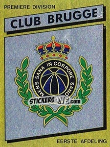 Cromo Armoiries Embleem - Football Belgium 1988-1989 - Panini