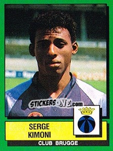 Sticker Serge Kimoni - Football Belgium 1988-1989 - Panini