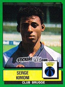 Sticker Serge Kimoni - Football Belgium 1988-1989 n. 98 - Panini