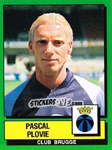Cromo Pascal Plovie - Football Belgium 1988-1989 n. 99 - Panini