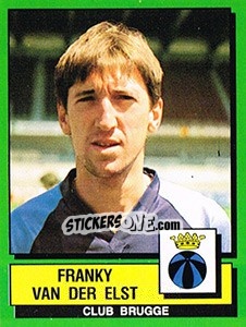 Cromo Franky Van Der Elst - Football Belgium 1988-1989 - Panini