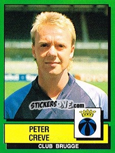 Sticker Peter Creve - Football Belgium 1988-1989 - Panini