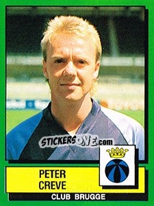 Sticker Peter Creve - Football Belgium 1988-1989 n. 106 - Panini