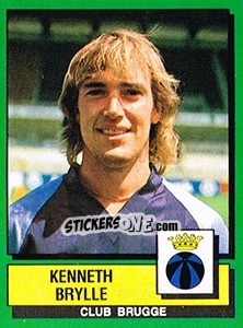 Sticker Kenneth Brylle - Football Belgium 1988-1989 n. 107 - Panini