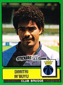 Figurina Dimitri M'Buyu - Football Belgium 1988-1989 - Panini