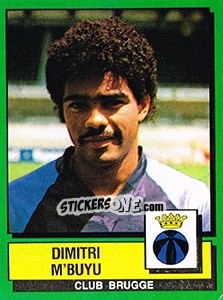 Sticker Dimitri M'Buyu - Football Belgium 1988-1989 n. 109 - Panini