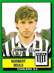 Sticker Norbert Beuls - Football Belgium 1988-1989 - Panini