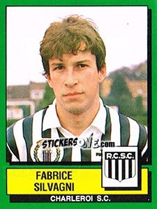 Cromo Fabrice Silvagni - Football Belgium 1988-1989 - Panini