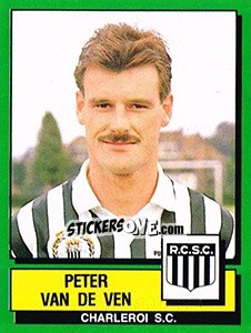 Cromo Peter Van De Ven - Football Belgium 1988-1989 - Panini